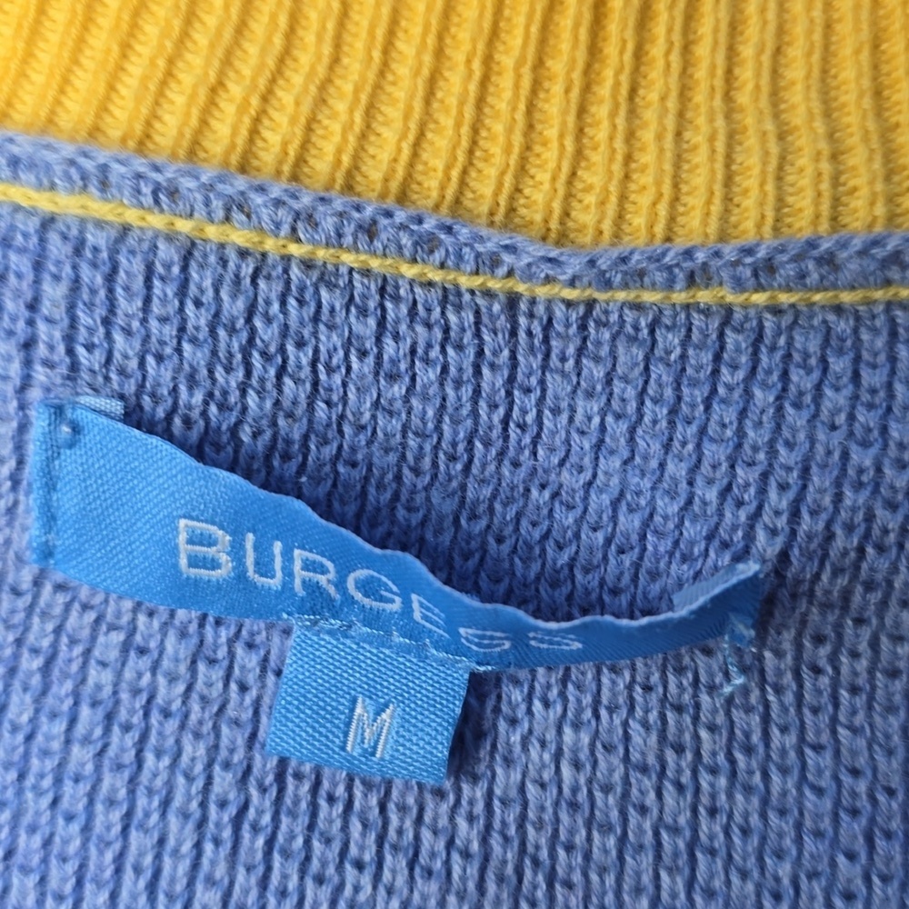 Burgess The" Bea "Seed Stitch Sweater | Blueberry Sunbeam - Size M - Picture 14 of 14